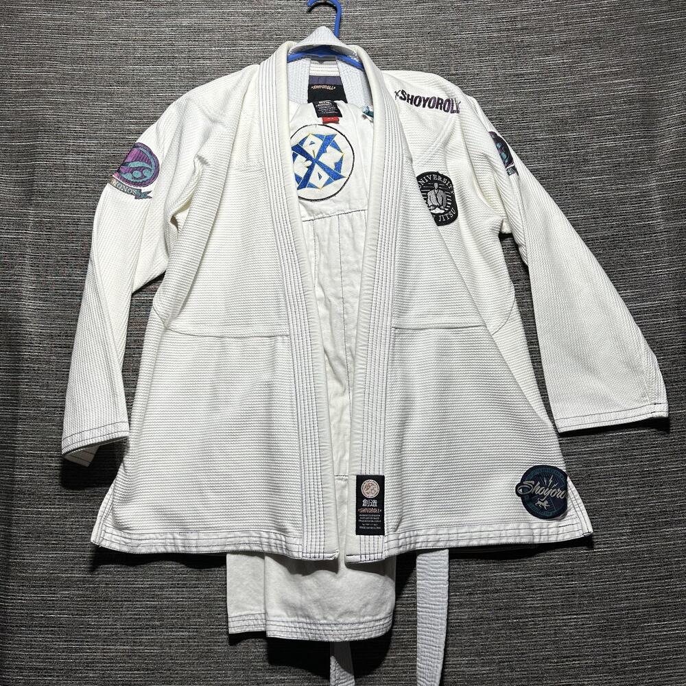 Shoyoroll A2 Jiu Jitsu Gi Uniform - 2 piece- White - Classic - University